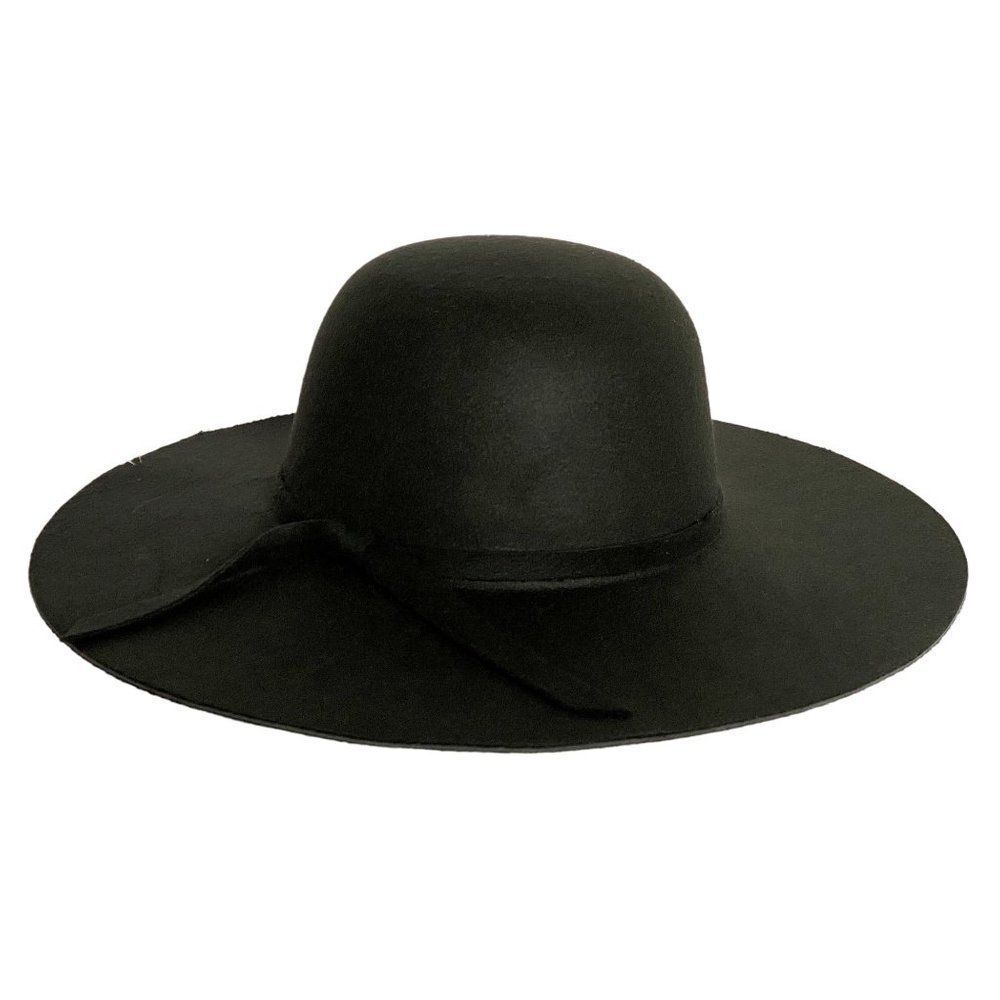 Nordstrom Womens BP Black Large Brim Floppy Hat One Size 15.25" Across NEW